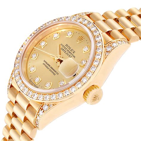 diamond rolex watch womens|rolex women watch date just.